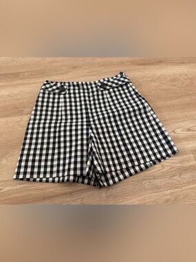 Black & White Gingham Women’s Shorts